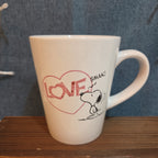 Peanuts Snoopy Love Smak 16oz Ceramic Mug Woodstock Heart Cartoon Valentine