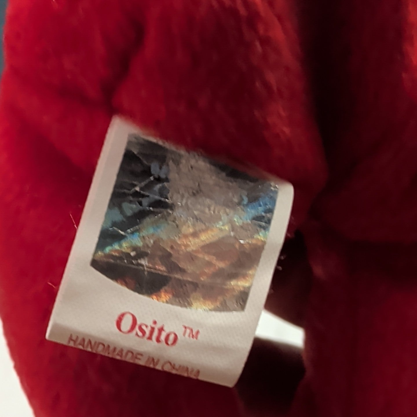 ​Ty Beanie Baby Osito Mexico Red Bear 1999 Retired Flag Chest Mint Tags 04244