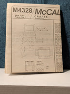 McCall's M4328 Nursery Decor Pattern 2003 Crib Quilt Bumper Skirt Stacker UNCUT
