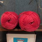 Herrschners Afghan Yarn Lot 2 Skeins 2 Ply  Grapefruit Acrylic 220 Yards Each
