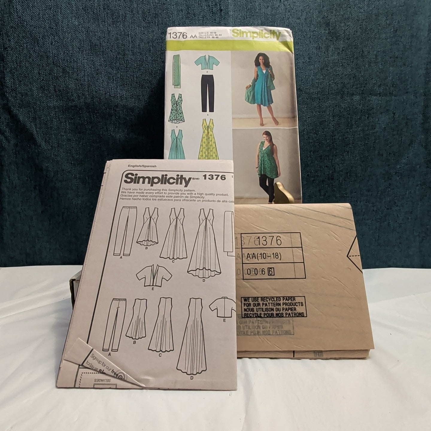 Simplicity 1376 Sewing Pattern Wardrobe Dress Pants Jacket Tunic 10-18 UNCUT