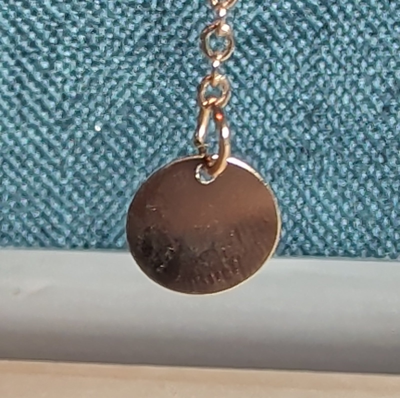 Layered Necklace Gold Tone Medallion Minimalist