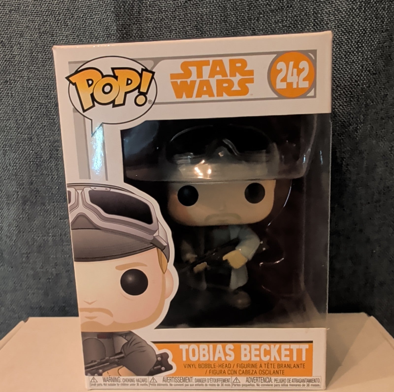 Funko POP Star Wars Tobias Beckett 242 Vinyl Bobble-Head in Box with Protector