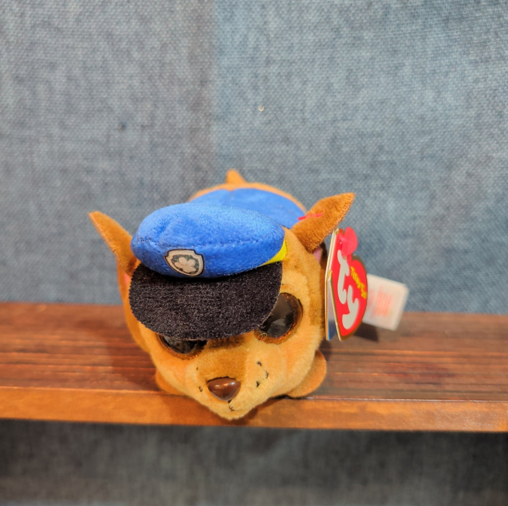 TY Teeny Tys Paw Patrol Chase 4" Stackable Plush Police Pup