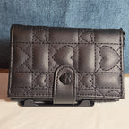 Betsey Johnson Luv Betsey Heart Quilted Wallet Y2K Goth
