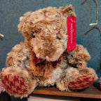 Delightful Holiday Christmas Teddy Bear Plush Lot 3 Pink Brown