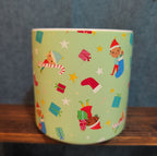 Target Wondershop 18 oz Ebony Glenn Christmas Elf ELVES Stoneware Coffee Mug