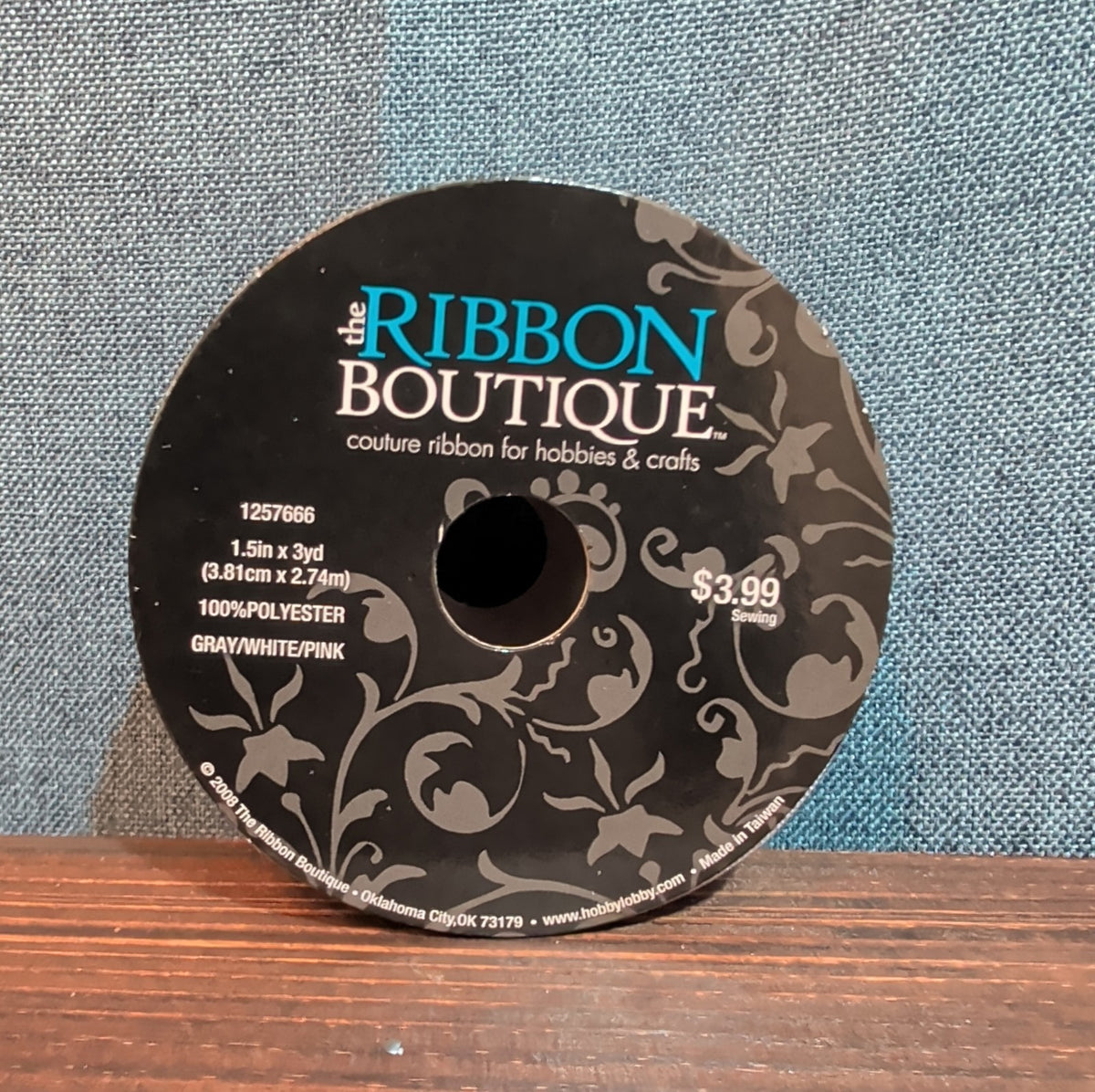 Ribbon Boutique Elephant Heart Grosgrain 1.5 in x 3 yd elephant