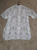 Apt 9 Snakeskin Kimono Cardigan Animal Print Top L/XL Gently Worn RN 73277