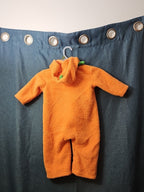 Hyde & Eek Baby Pumpkin Costume 12 Months Plush Zip Up Jack O Lantern Hooded