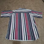 Pine Grove Striped Button Down Shirt Cotton Vintage 90s Retro Men Size M