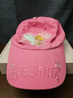 Disney Tinker Bell Hat Pink Baseball Cap "Cute but Feisty" Y2K Embroidered