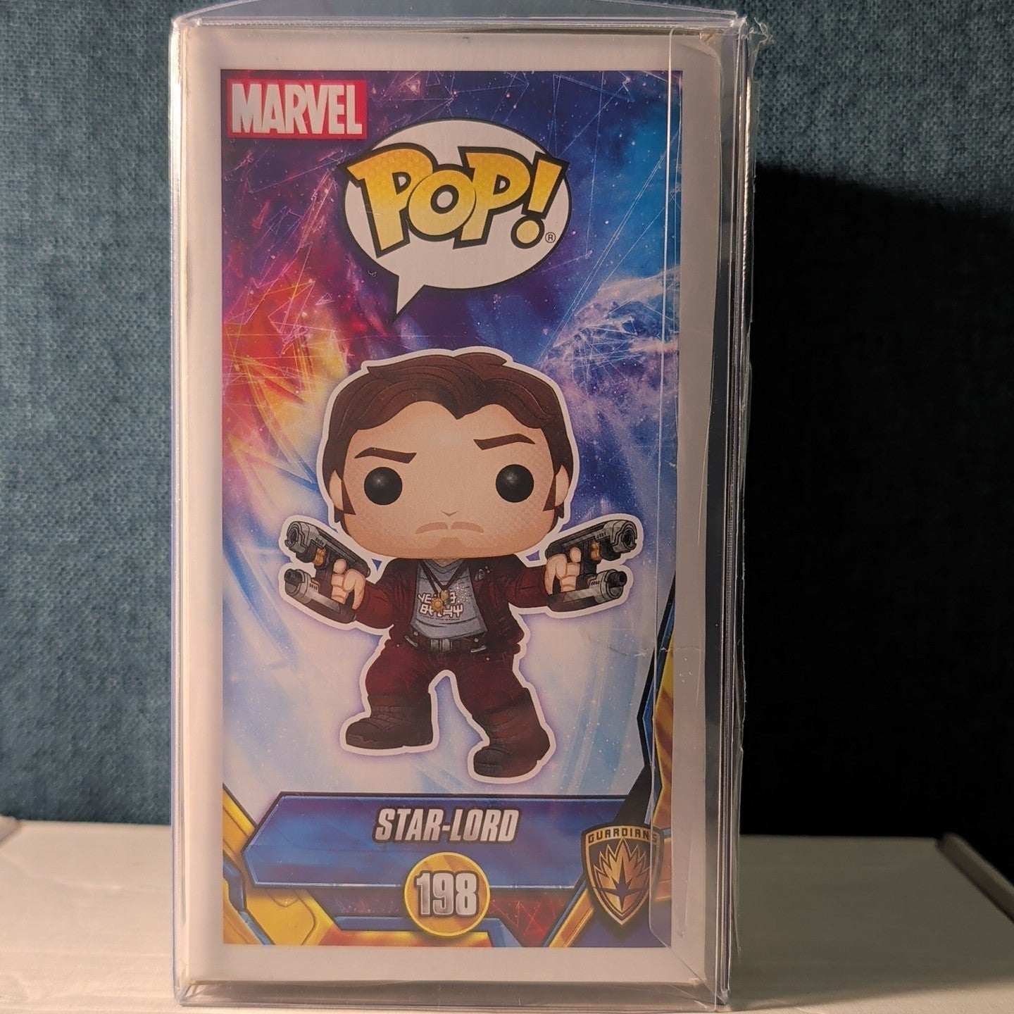 Funko Pop Star-Lord 198 Guardians of the Galaxy Vol2 Viny in Box with Protector 