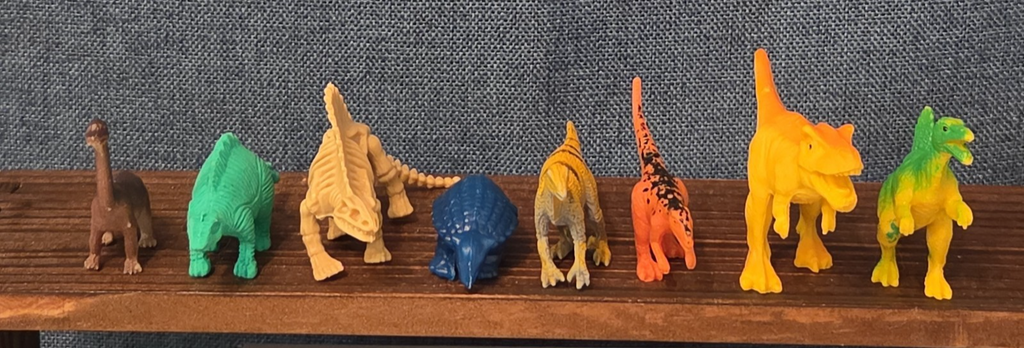 Mini Plastic Dinosaur Figure Lot 8 Prehistoric Toys