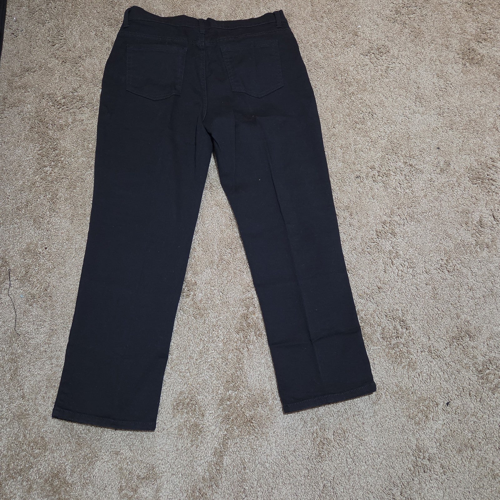Gloria Vanderbilt Amanda Black Jeans Stretch 14P Short Women Classic