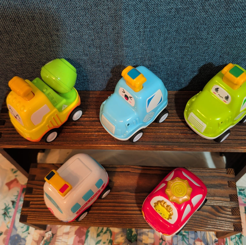 5Pc Pull Back Toy Car Set Toddler Kawaii Push Play