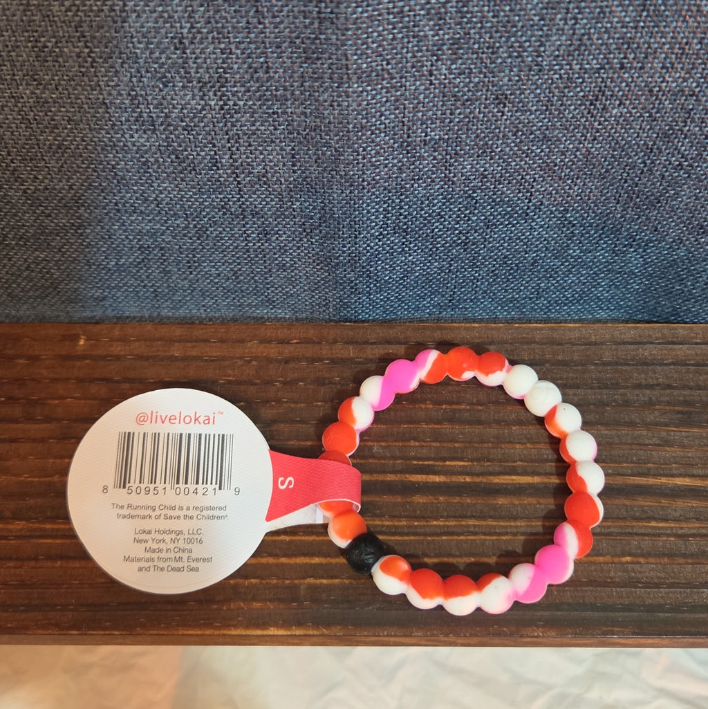 Lokai Breast Cancer Awareness Pink Silicone Bracelet Size S