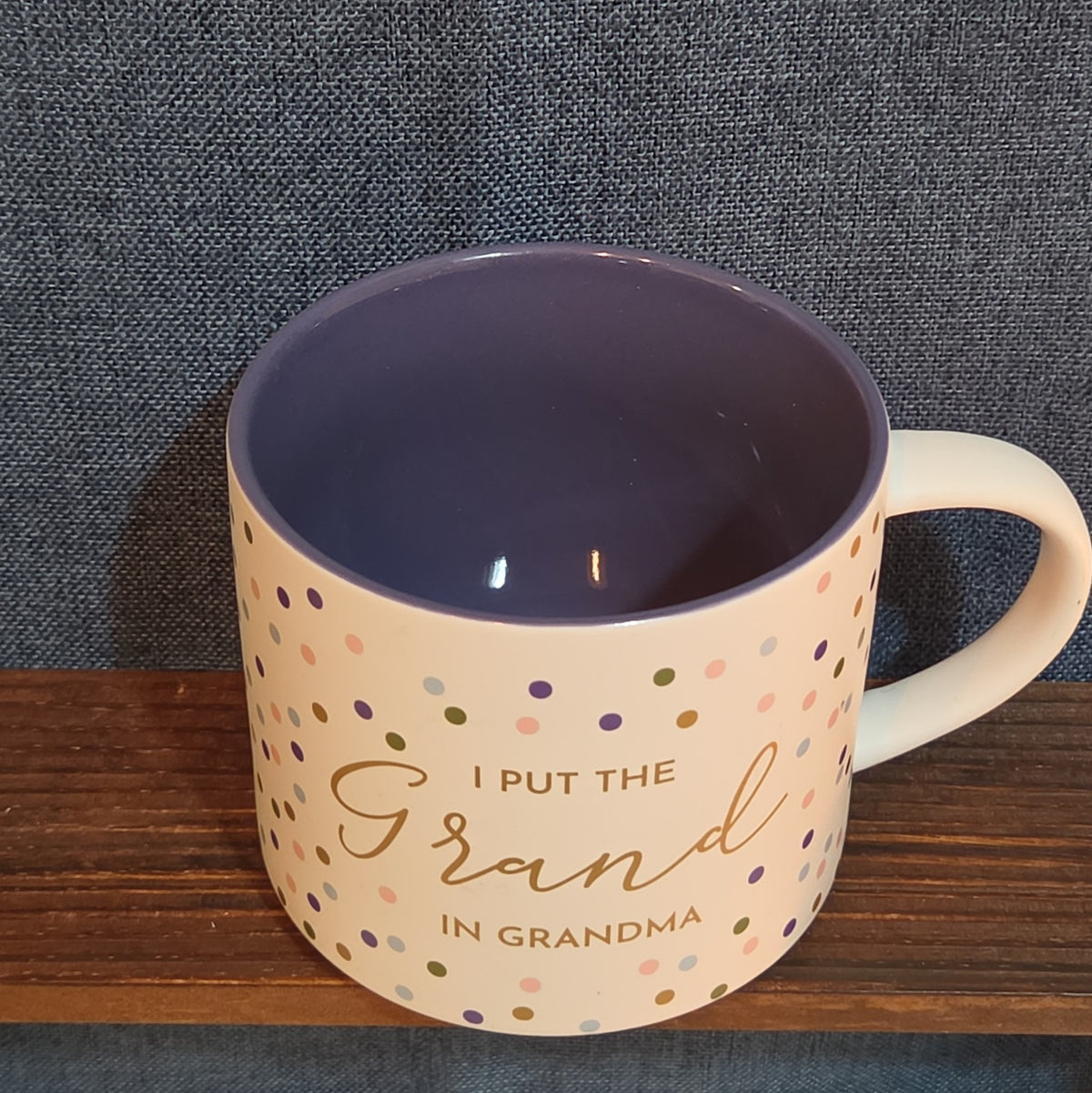 Threshold Grand In Grandma 16oz Stoneware Coffee Mug Dotted