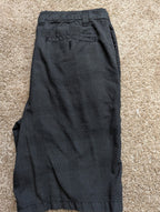 O'Neill Men's Hybrid Flat Front Shorts Size 34 Black Micro Plaid Stretch Chino