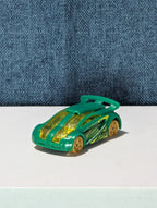 Hot Wheels Technetium Green Diecast Car | Nitrobot Attack Set Exclusive | Track