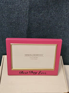 NEW Mimosa Moments Best Day Ever Picture Frame 4x6 | Pink & Gold Wedding Gift