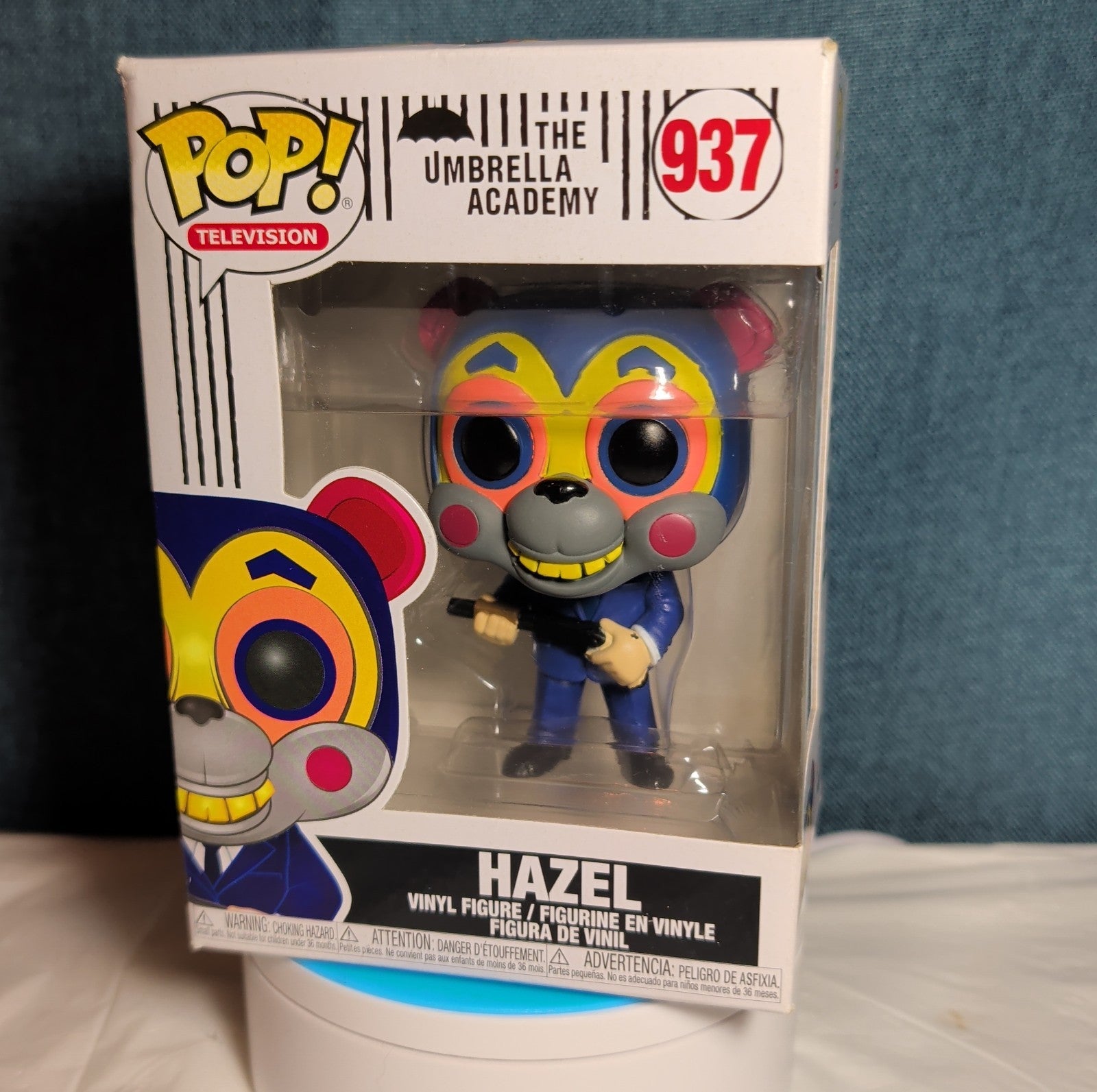 Funko Pop Television Umbrella Academy 937 Hazel Mask Figure in Box w Protector