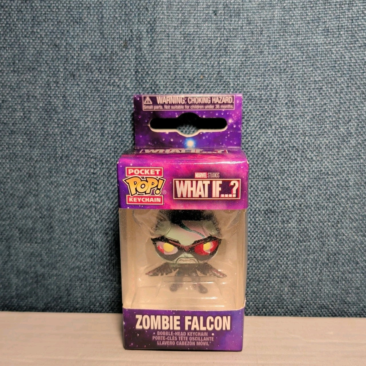 Funko Pocket POP Keychain Zombie Falcon Marvel What If Vaulted in Box