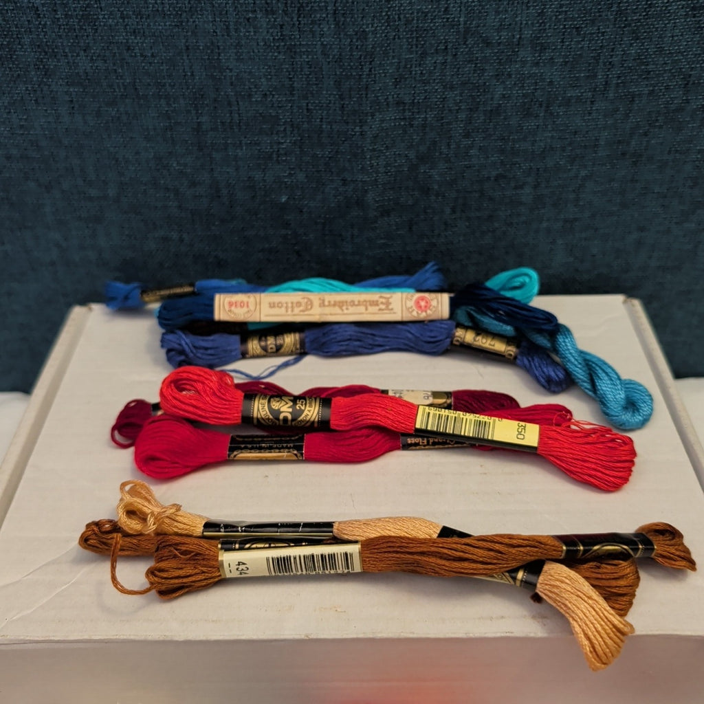 32 Skeins Embroidery Floss Set DMC J.P. Coats