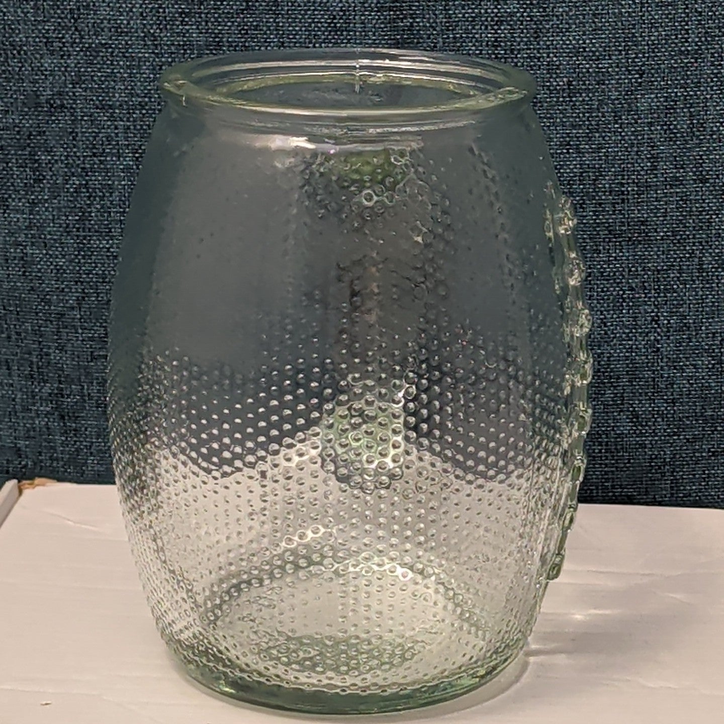 Home Essentials FOOTBALL Glass Mug XL 36 oz Textured Pigskin Beer Stein Gameday