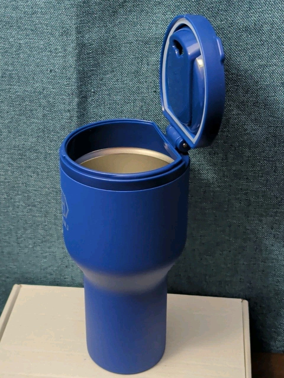 NEW HINJ 30oz Insulated Travel Tumbler Blue | Permanent Lid Stainless Steel
