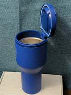 NEW HINJ 30oz Insulated Travel Tumbler Blue | Permanent Lid Stainless Steel