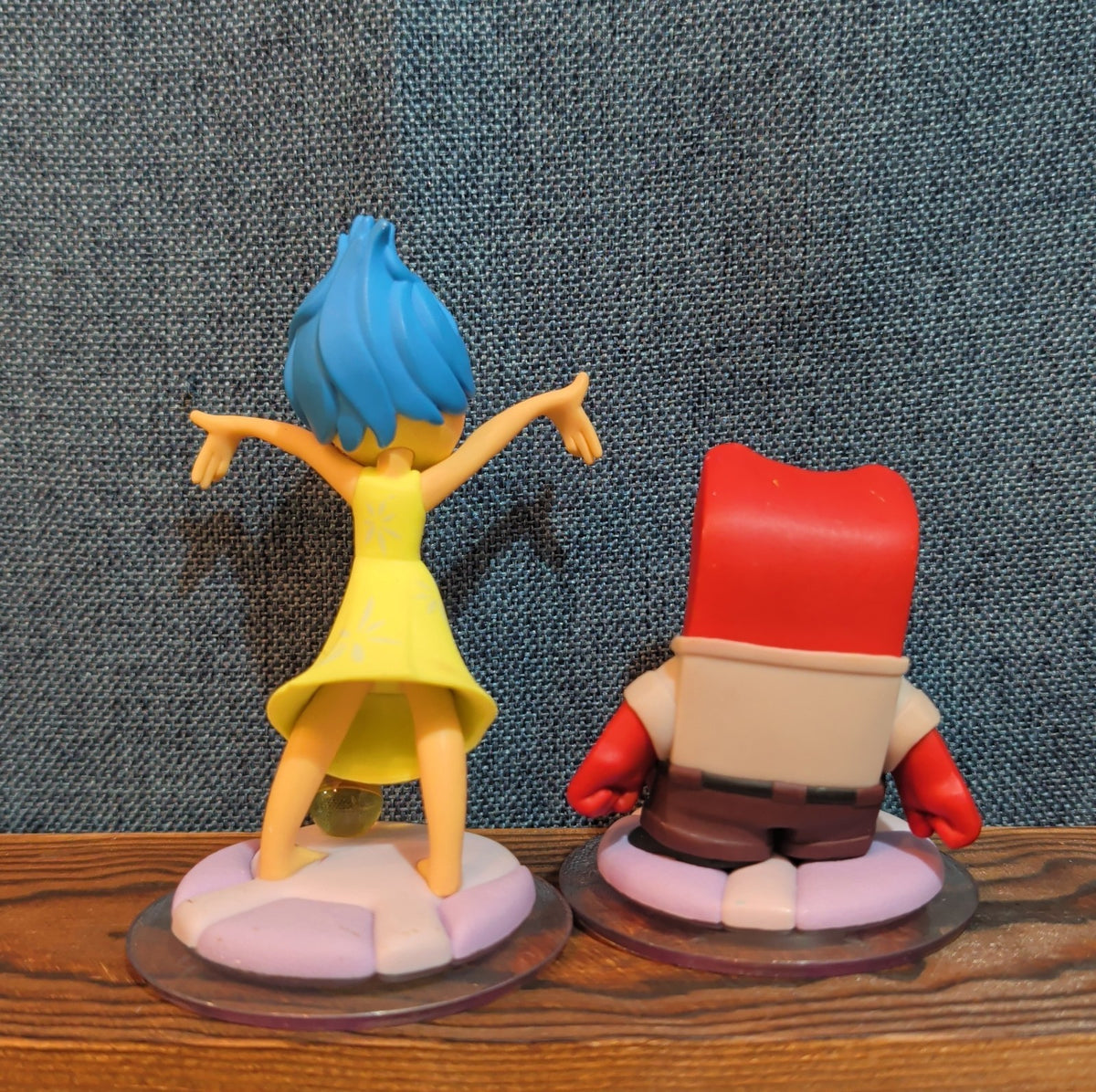 Disney Infinity 3.0 Inside Out Joy & Anger 2 Figure Lot PVC Loose