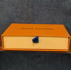 Authentic Louis Vuitton Empty Yellow Drawer Gift Box 5.5x4" Wallet Case
