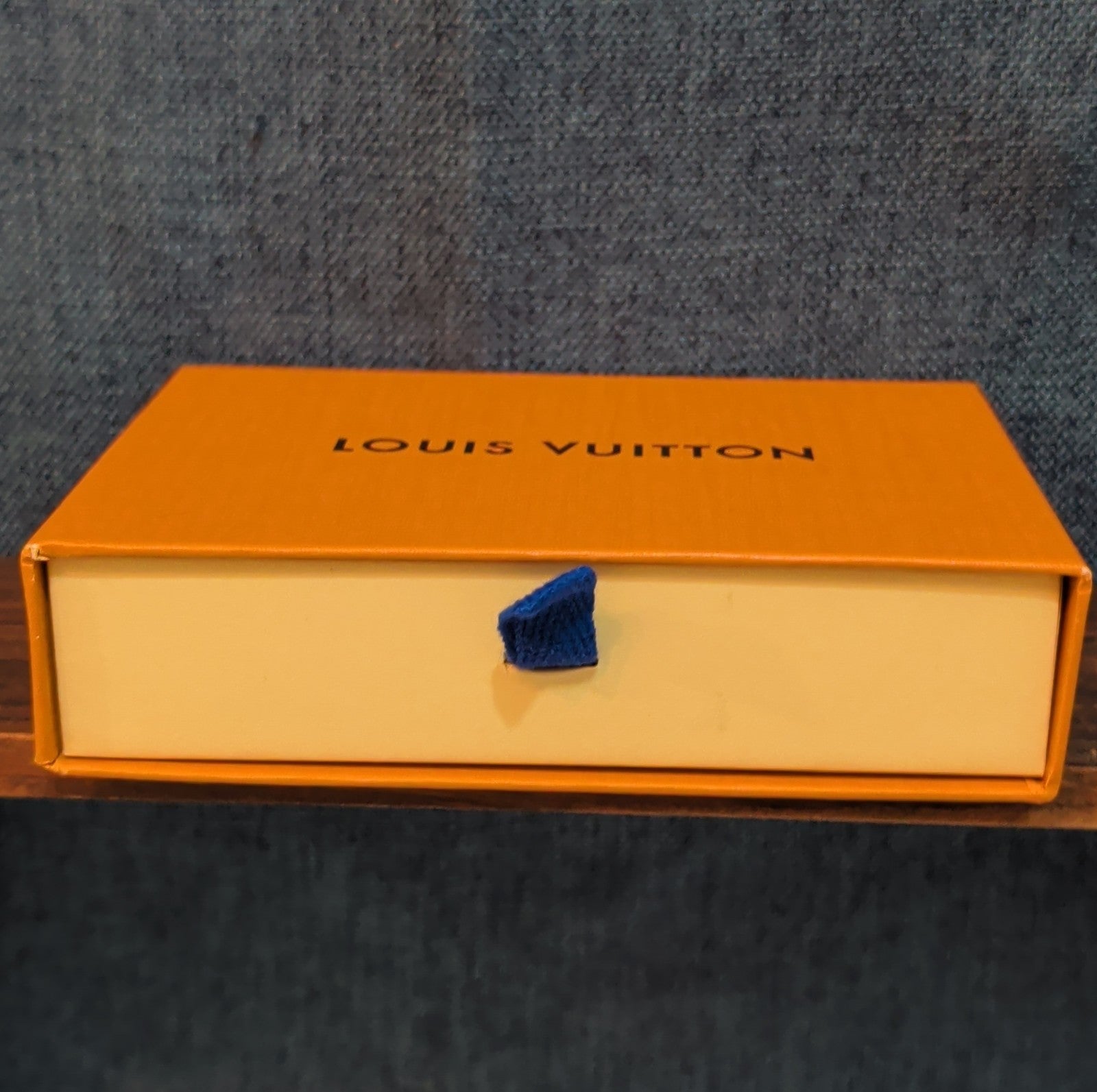 Authentic Louis Vuitton Empty Yellow Drawer Gift Box 5.5x4" Wallet Case