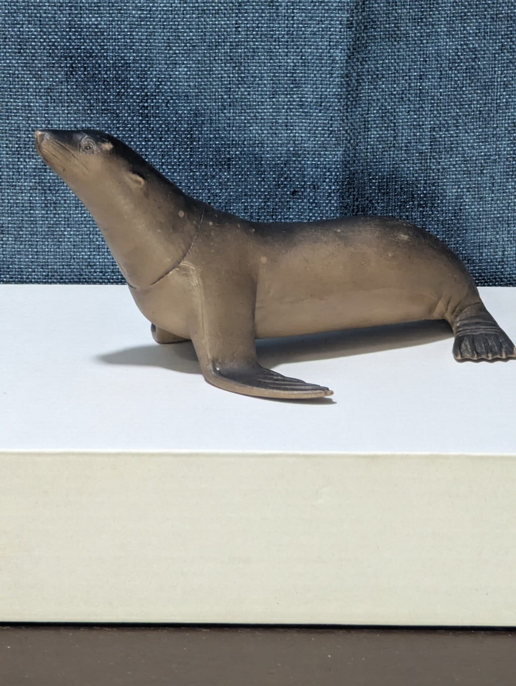 Vintage S.H. Sea Lion Figure | Realistic Ocean Animal Toy | Articulated Neck