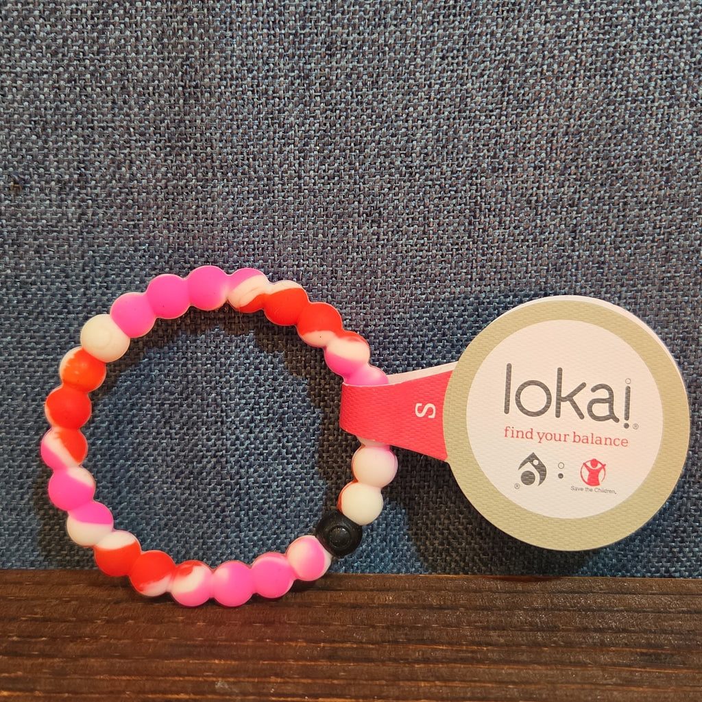Lokai Breast Cancer Awareness Pink Silicone Bracelet Size S