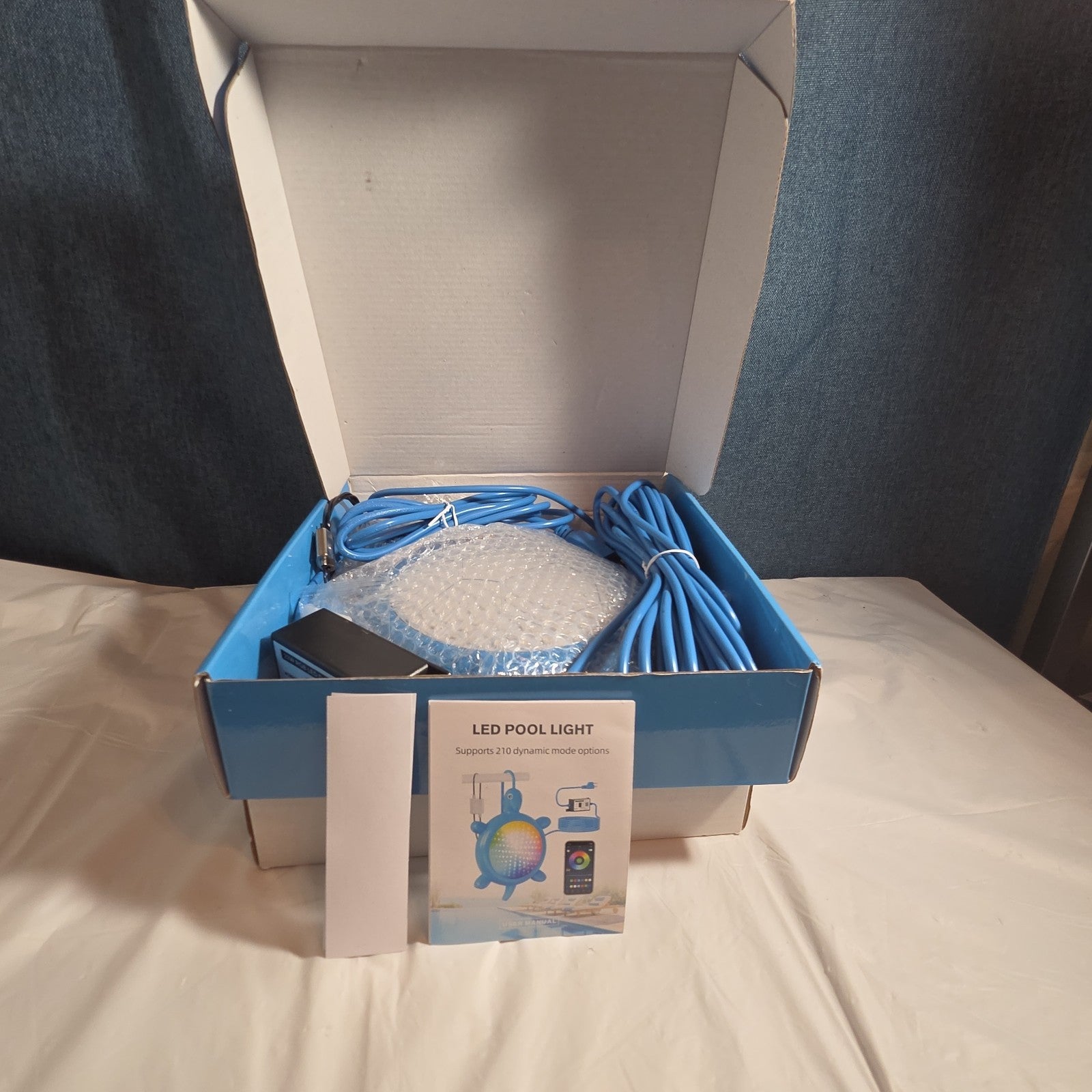 Priorare Turtle LED Pool Light Above Ground Smart App Control Open Box 22W 5V