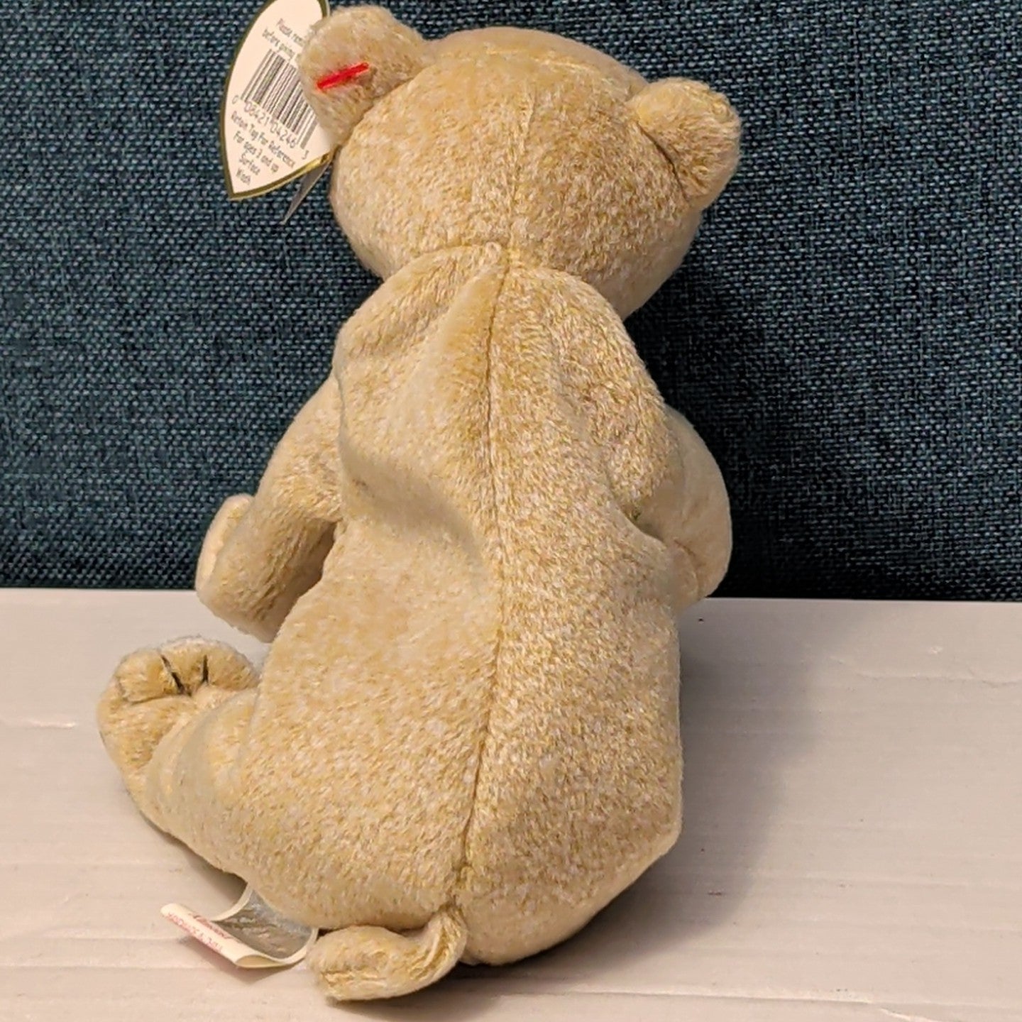 TY Beanie Baby ALMOND Beige Bear 1999 | MWMT Mint Tags | Retired Rare 7" Toy