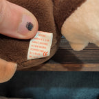 TY Beanie Baby Stretch Ostrich Plush PE Pellets 1997 Vintage With Heart Protect