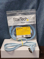 StarTech Cisco Console Cable 6ft | DB9 to RJ45 Management Router Switch | Blue