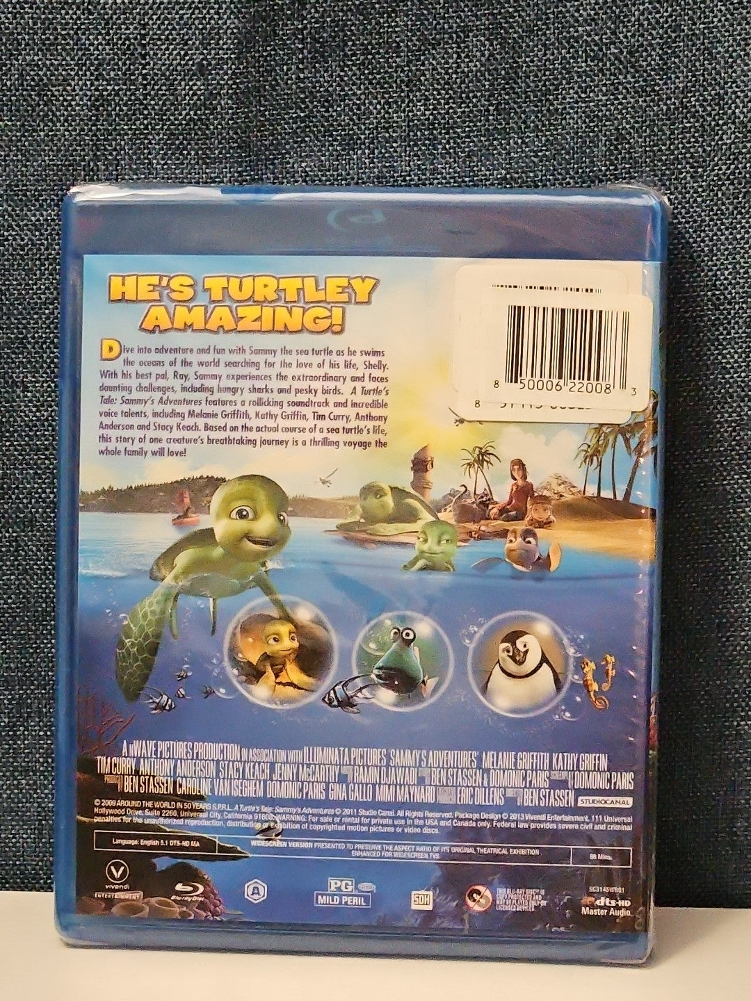 A Turtle's Tale: Sammy's Adventures (Blu-ray) NEW SEALED | Family Animation