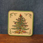 Christmas Tree Cork Back Coaster Holiday Decor Single