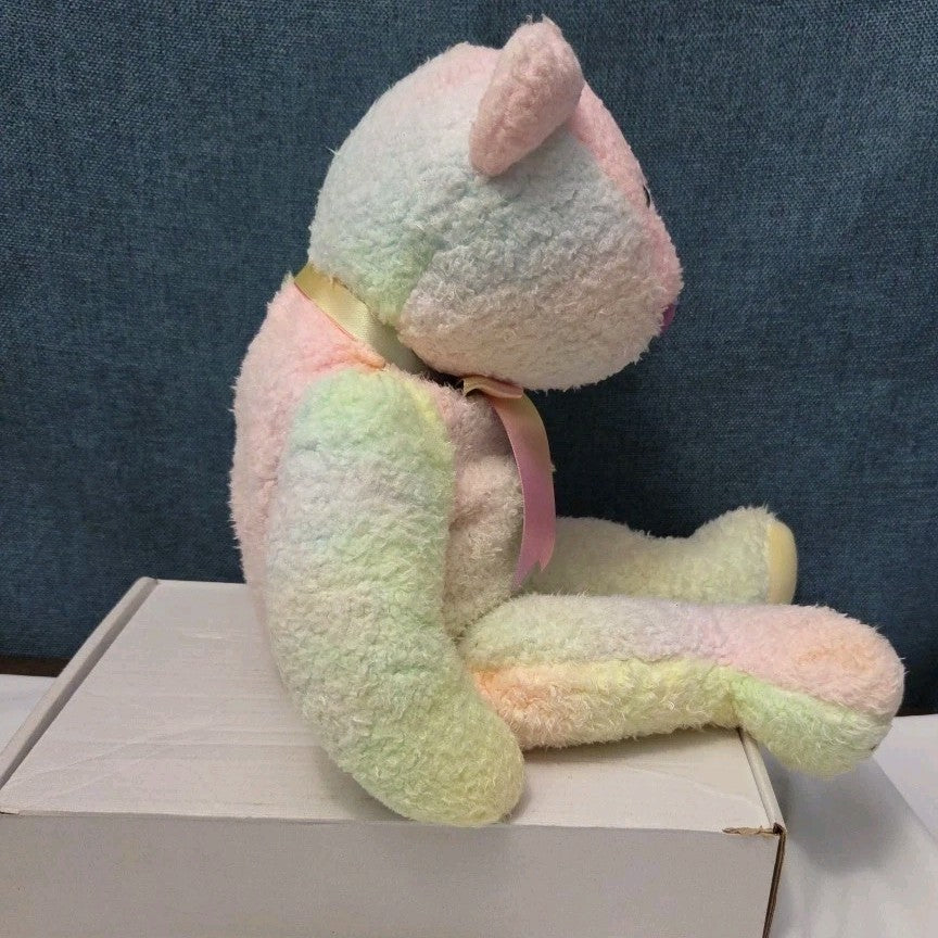 TY Beanie Buddy GROOVY the Bear 1999 | 14" Rainbow Tie-Dye | MWMT Mint Tags