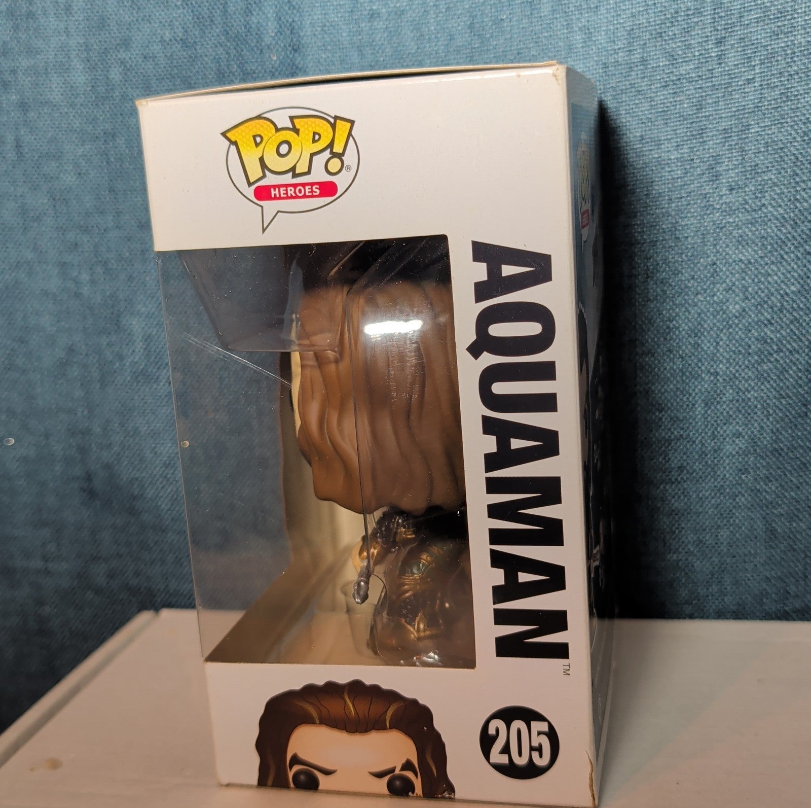 Funko POP! Heroes DC Comics Justice League Movie Aquaman #205 NIB with Protector