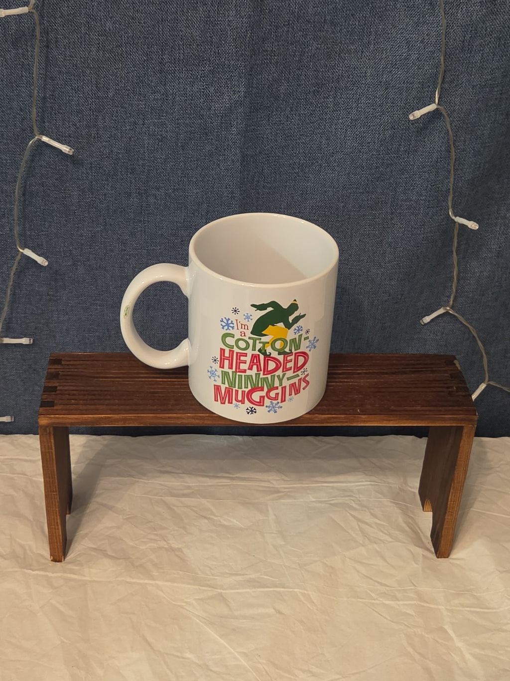 ELF Christmas Movie Ceramic Coffee Mug I'm a Cotton-Headed Ninny-Muggins 20 oz