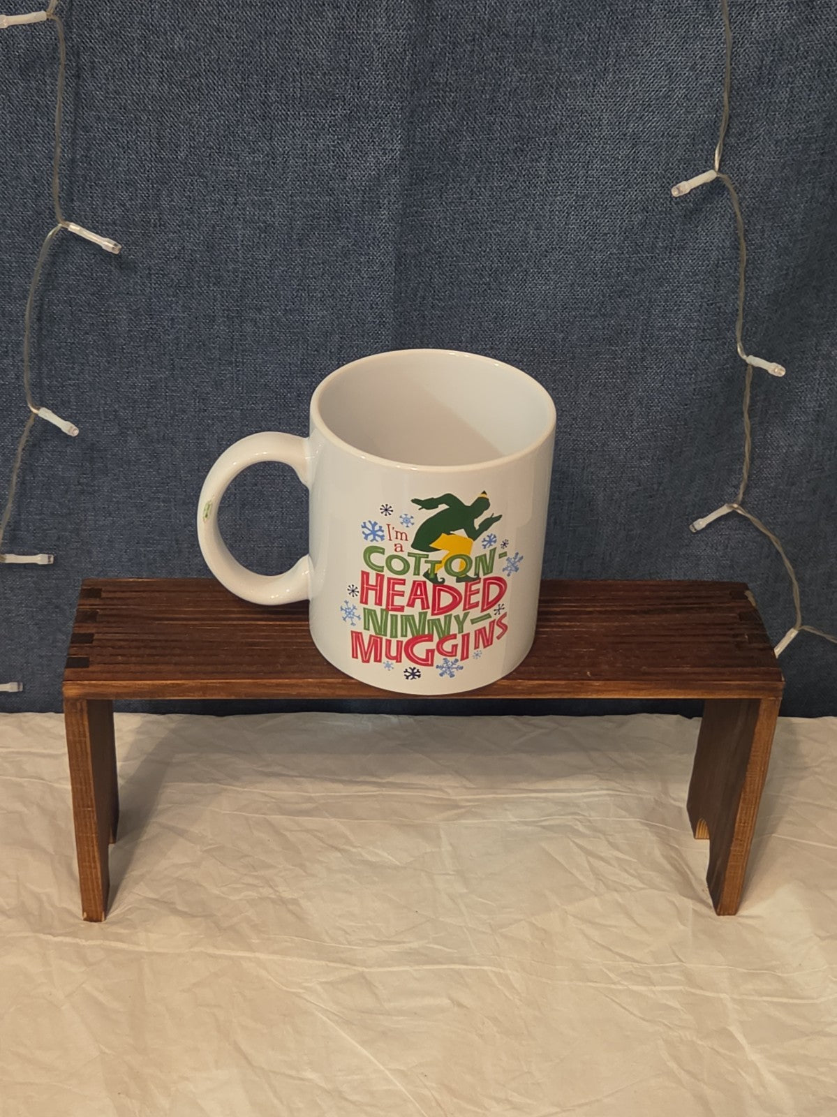 ELF Christmas Movie Ceramic Coffee Mug I'm a Cotton-Headed Ninny-Muggins 20 oz