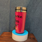 Teacher Appreciation Travel Tumbler 20oz Pink Hot Cold Cup with Lid