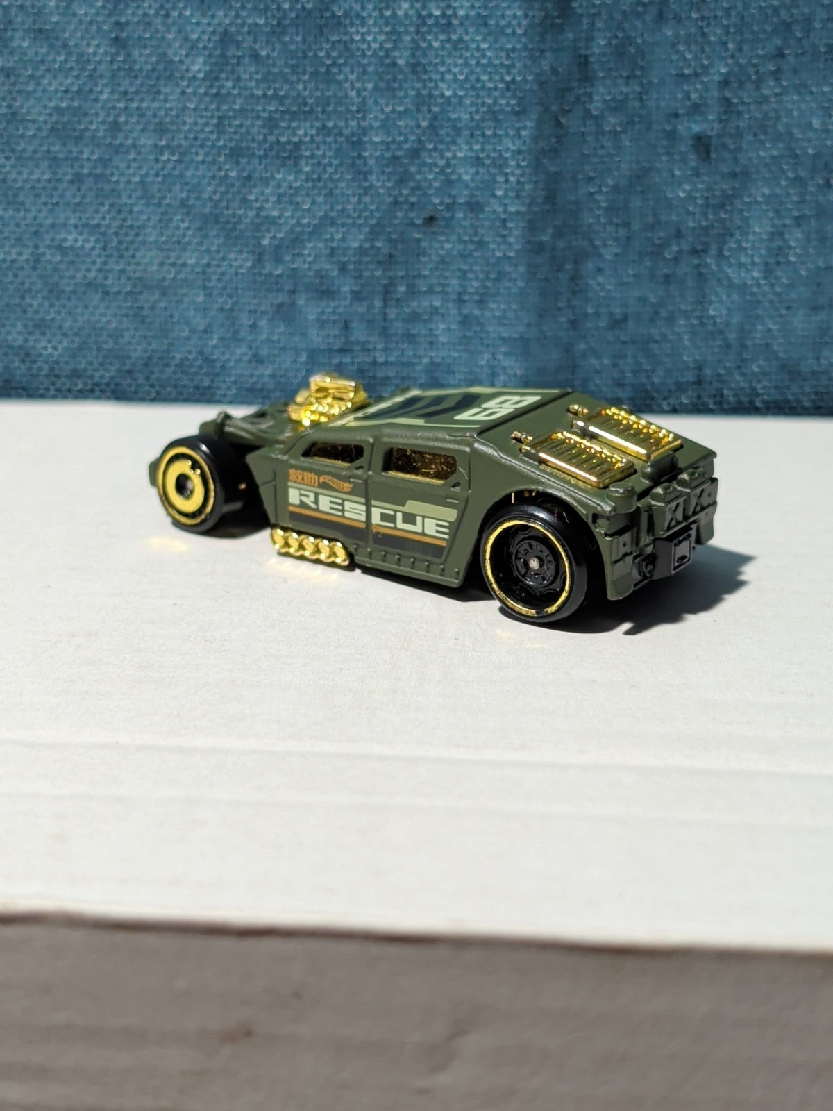 Hot Wheels Lethal Diesel | 2020 HW Rescue "Artichoke Green" | Matte & Gold