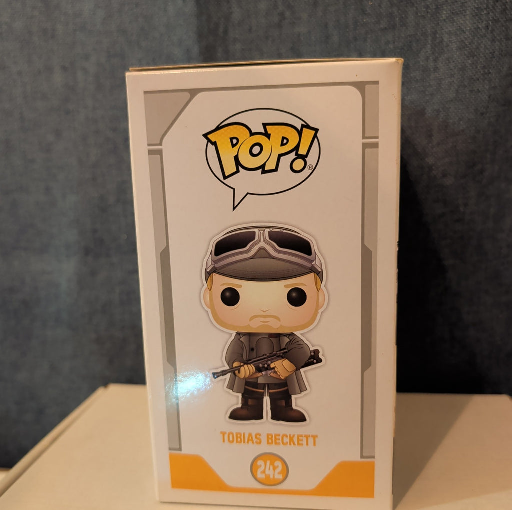 Funko POP Star Wars Tobias Beckett 242 Vinyl Bobble-Head in Box with Protector