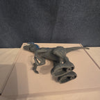 Chap Mei Dino Valley Velociraptor Figure Blue Stripe Replacement Animal Planet 7